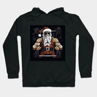 Badass Santa Claus from Gym Hoodie